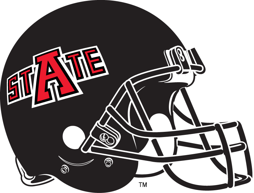 Arkansas State Red Wolves 2008-Pres Helmet Logo v2 iron on transfers for clothing
